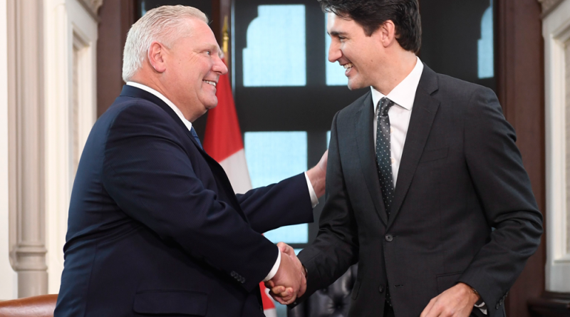 Doug Ford's conspiring with Justin Trudeau