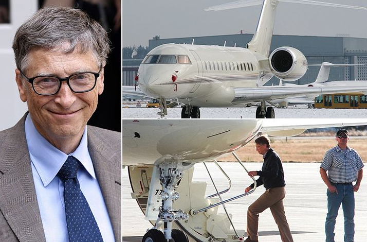 Bill Gates toured Australia in his luxurious private plane that cost $70 million